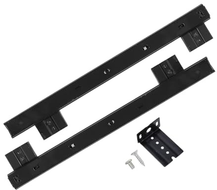 Tofficu Tastaturablage Ausziehbar 27cm Breite Schienenhalterung für Schreibtisch mit Schubladenauszug und Bürozubehör
