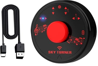 Kabelloser Fußpedal-Seitenwender – wiederaufladbarer App-Controller, wiederaufladbarer Freisprechfuß-Controller, für Tablets, Handys, Live-Stream, Teleprompt