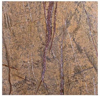 Yuchengstone Marmor-Tisch Steinplatte Arbeitsplatte, Küchenplatte, Schneidebrett, Käseplatte Servierplatten Stein Unterlage Brettchen 40cm x 40cm x 1,7 cm, Edel Design Unikat Handarbeit, 8 KG