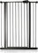 Safetots Extra Tall Metal Safety Gate Pressure Fit, 81.4cm - 89cm, Matt Black, 104cm in Height, Extra Tall Stair Gate, Tall Baby Gate, Easy Installation