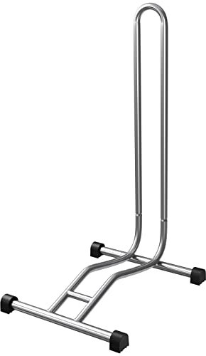 WELLGRO® Fahrradständer - Stahl, sicherer Stand - Farbe silber