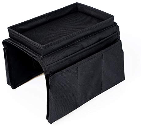 balvi Sofa-Organizer Sofa Master Farbe Schwarz Mit 6 Taschen und Polyester-Ablage