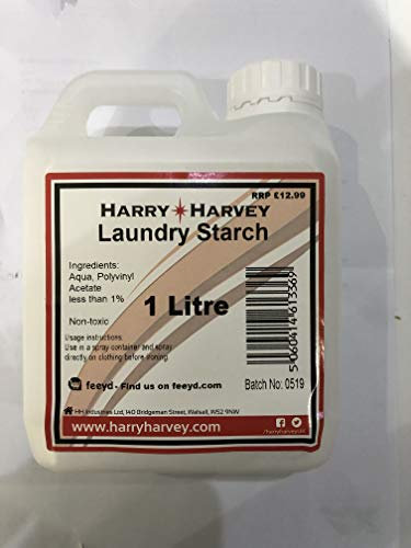 Líquido de almidón para ropa de 1 litro, para camisas, sábanas, ropa – utilizar como spray antes de planchar