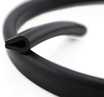 V8 – Perfil de ajuste de SMI – Protección de cantos profesional de caucho de células EPDM – Rango de casquillos 8 mm – Protección de bordes para cristales, ventanas, chapas y mucho más – Fácil