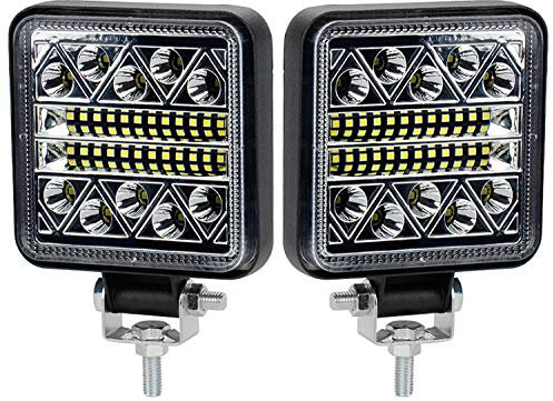 AnTom LED Arbeitsscheinwerfer 2Pcs led scheinwerfer 12v 24V Traktor 102W led zusatzscheinwerfer 12v für Bagger Traktoren Schlepper Gabelstapler ATV Lkw offroad