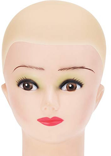Latex Glatze Kappe für Erwachsene Makeup Glatze Perücke Kappe Beige Kostüm Zubehör, Kleine Größe