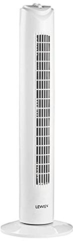 Lewis's Tower Fan - 3 Speed Settings, Timer Function, Optional Oscillation (32-Inch/81cm) - White