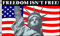 AZ FLAG - Flagge USA ist Die Freiheit Nicht kostenlos - 90x60 cm - Freedom Isn't Free Fahne 100% Polyester mit Messing-Ösen - UV-beständig - Vives Farben - 50g