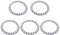 WS2812 RGB LED 24 Bits 24 X LED WS2812B 5050 Vollfarblicht adressierbarer Ring mit integriertem Treiber DC 5V für Arduino Raspberry Pi ESP32 (5 Stück)