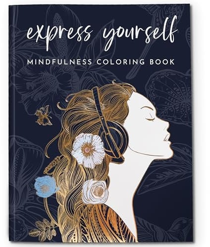 RYVE Malbuch für Frauen – Ein Achtsamkeitsmalbuch zum Entspannen, Reduzieren von Stress und Präsent – Selbstpflegende Geschenke für Frauen, Mandala, Malbuch für Erwachsene