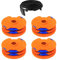 CDIYTOOL WX100 Grass Trimmer Spool Lines fit for Qualcast GT25 GGT350A1 GT30 GGT450A1 and WG100E WG104E1 1.65mm dia 8.3m long (4 spools + 1 caps)