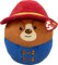 TY Paddington Bear Squish-A-Boos 10 Zoll | Beanie Baby Weichplüschspielzeug | Sammlerstück Kuscheliger Teddybär zum Sammeln