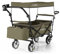 HOBERG Bollerwagen faltbar mit Dach | nutzbar als Gartenwagen, Handwagen & Transportwagen | klappbar – ideal für Strand & als Gartenkarre | der Faltbollerwagen für Hobby & Freizeit