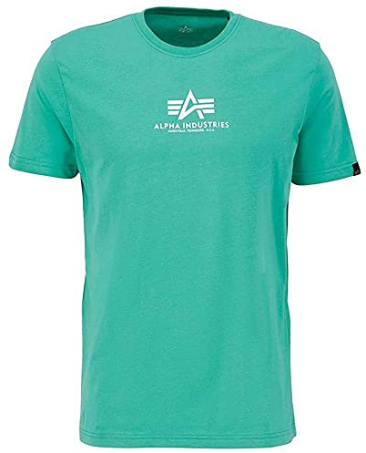 ALPHA INDUSTRIES Herren Basic T Ml T-Shirt, Grün (Atomic Green), M