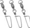 PHECDA PROFLY 15/25PCS Kugellager Wirbel mit Coastlock Snap für Salzwasser Süßwasser Größe: 0-10# Stärke: 11-275LB (0#-11LB-25PCS)