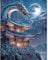 5D DIY Square Drill Diamond Painting Drachen 40x50 cm 3D Ai Diamond Painting Eckige Steine Diamant Painting Bilder Stickerei Strass Kreuzstich Bilder Malen nach Zahlen Leinwand für Erwachsene kinder