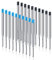 OFFCUP Kugelschreiberminen G2-Format, 20pcs Austauschbare Kugelschreiber Minen, Großraumminen Metall, Kompatible Parker Kugelschreiber Ersatzminen für das G2-Format Kugelschreiber Patrone