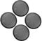 MACHSWON 4pcs 8'' Plastic Audio Speaker Cover Mesh Subwoofer Grill Horn Guard Decorative Circle Grille Protector Black for Auto Car