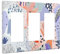 Abstrakte Pop-Dreifach-Wipp-Wandplatten, bunt, geometrisch, Lichtschalterplatten, dekorativ, lila, rosa, GFCI-Lichtschalter-Blende, blaue Form, Dimmer, Dekor für Schlafzimmer, Kinderzimmer, Badezimmer