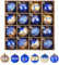 Palline di Natale,16 Palline Decorative Natalizie 6cm,Palline Albero Natale,4 Colori Disponibili,Appeso ad un Albero di Natale (blu)