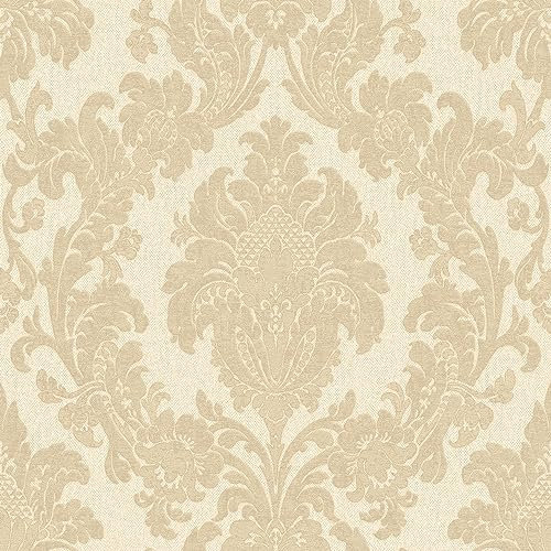 Belgravia Decor Ciara Damask Cream Wallpaper GB4408 - Italian Heavyweight