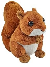 Wild Republic Pocketkins Eco Écureuil, Animal en Peluche, 12 cm, Jouet en Peluche, Fabriqué à partir de Matériaux Recyclés, Écologique