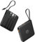 VRURC Power Bank mit Kabel 10000mAh Klein USB C Powerbank Schnelles Aufladen 22.5W Mini Tragbares Ladegerät Externer Akku Klein Aber Stark akkupack LED-Anzeige Kompatibel mit iPhone Huawei (schwarz)