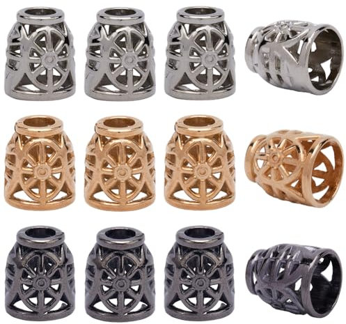 GORGECRAFT 30Pcs 3 Colors Conical Cord Lock Hollow Metal Bell Stopper Bell Cord Ends Alloy Rope End Lock Rope Fastener End Stopper for Drawstring Lanyard Backpack Bag DIY Hoodie Clothes Pants