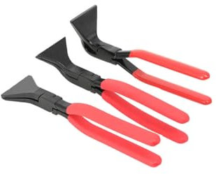 ATEdata Abkantzange Biegezange Falzzange Blechzange gerade 0° abgewinkelt/gebogen 90° 45° Länge 28 cm Dachdecker/Klempner Zange Satz, 3-tlg