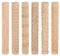 sourcing map 6pcs Wood Clay Roller Pattern Modeling 5.9 Inch Beech Wood Grain Texture Hand Rollers Wooden Pottery Tools Texture for Clay Baking Playdough DIY