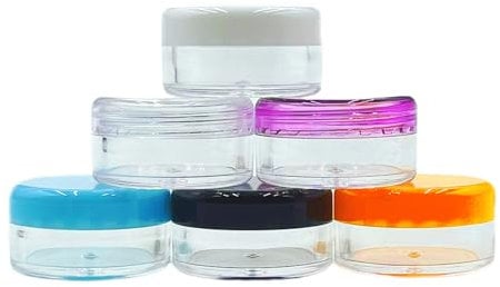 Botes PequeñOs De Plastico,6pcs Tarros Transparentes 10ml Tarros Cosmeticos BáLsamo Labial LocióN Crema Etctarros De Viaje Recipientes CosméTicos Accesorios De Viaje Mini Caja De PláStico