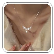 TseenYi Collar De Hojas De Cristal De Plata Cz Collar De Hojas De Olivo Rhinestone Hojas De Vid Collar Pequeño Colgante De Lágrima De Cristal Brillante Collar De Circonio Cúbico Colgante Collar Novia