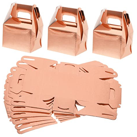 GRADENEVE 30pcs Kraft Paper Candy Packaging Box Wedding Party Favor Boxes Stickers Craft Present Box for Mugs