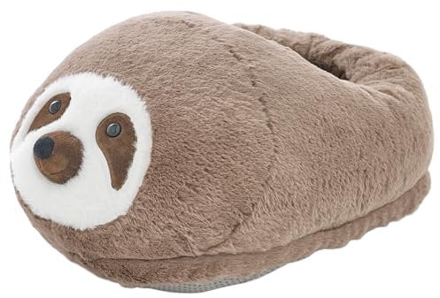 Deyongs Cozy Supersoft Plush Stuffed Cuddly Big Foot Warmer Slipper Warm (Sloth)