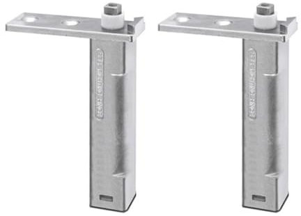 SagaSave Bisagra de puerta de congelador, 2 piezas de repuesto de bisagra de puerta superior de refrigerador de acero inoxidable, bisagras pivotantes de puerta para frigorífico y congelador (tipo A)