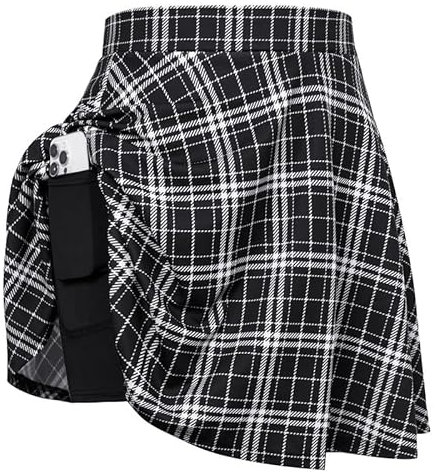Hanna Nikole Damen Mini Rock GroßE GrößEn High Waist Sportrock Mit Shorts Basic Cheerleader Faltenrock Skater Rock Tennisrock Laufrock Skirt A Linien Wanderrock Mit Pockets