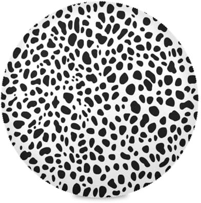 Leopard Print White Background placemats for round dinner table reusable place mats washable place mats for dinner table plate mat set holiday 15.4