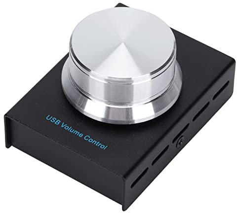 AIMOS AM U001BK USB Volume Controller mit Einem Schlüsselknopf, Audio Volumen Steuerungsknopf für PC Laptop Lautsprecher Fernanpassung