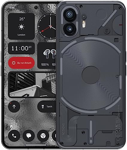 Nothing Phone 2 Smartphone Desbloqueado 5G Android Phone Snapdragon 8+ Gen 1 chipset, 50MP 6.7'' Pantalla flexible OLED, 12GB + 512GB,Negro (Reacondicionado)