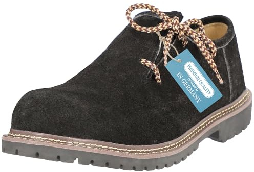 Steigenhöfer Trachtenschuhe Herren - Haferlschuhe für Männer - Florian - Echtes Wildleder - Optimale Passform und traditionelles Design - Echtleder Herrenschuhe fürs Oktoberfest und Feierlichkeiten