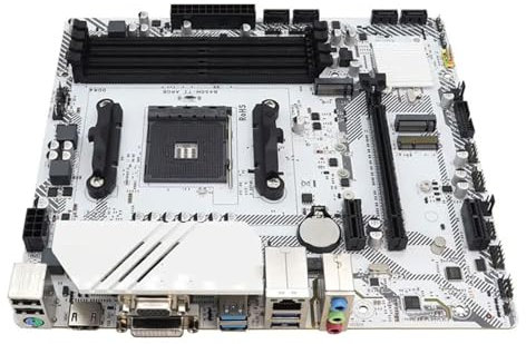 QWEOWW Placa Madre Fit For ARGB M-ATX Classic AMD B450 4 memorias DDR4 AM4 Placa Base M.2 NVME