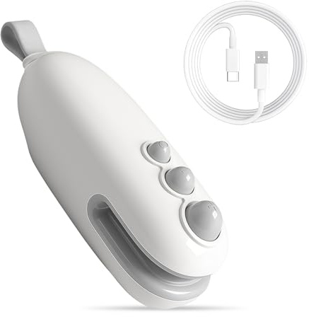 Mini Folienschweißgerät 2 in 1 Handgerät mit Cutter und Magnetfuß, Wiederaufladbarer USB Beutelversiegler für Lebensmittelaufbewahrung, Tragbar und Kompakt für Küche und Snacks