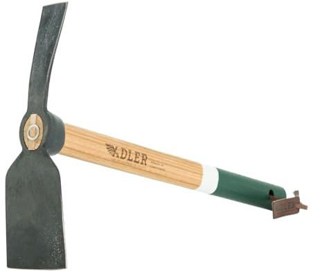 ADLER Rosie Gartenhacke Ziehhacke Eschenstiel geschmiedet Grün 45 cm