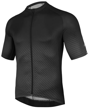 AMZSPORT Herren Kurzarm Radtrikot Fahrradtrikot mit Reißverschluss und Taschen Funktionsshirt Schnell Trocknen Jersey T-Shirt für Radsport Rennrad Fahrrad Trikots
