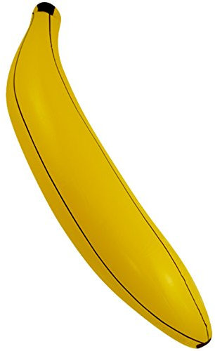 Spassprofi MEGA große Banane 1,62 Meter aufblasbare Jumbo Südfrucht Dekoration Deko Garten