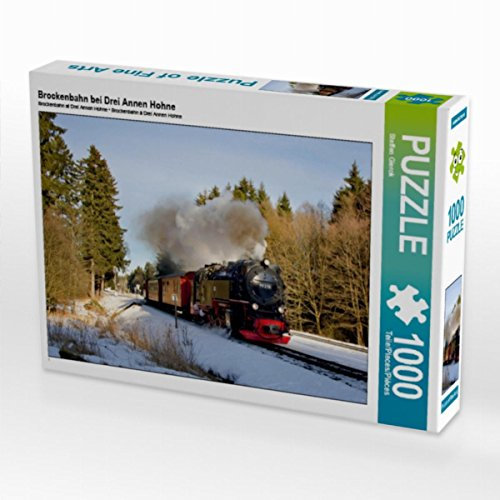CALVENDO Puzzle Brockenbahn bei DREI Annen Hohne 1000 Teile Puzzle quer | Lege-Größe cm Foto-Puzzle für glückliche Stunden