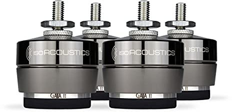 IsoAcoustics Gaia Series Isolation Feet for Speakers & Subwoofers (Gaia II, 54 kg max) – Set of 4