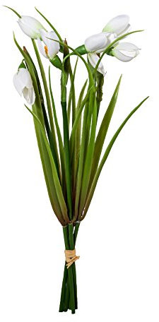 Kunstblumen SCHNEEGLÖCKCHEN Bund 30 cm. Bund mit 5 Frühlingsblumen.