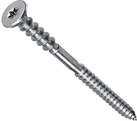 PARCO Justierschrauben 6x140 mm - 100 Stück - TX25 - Abstandsschrauben für Holzlatten - Dach und Trockenbau - Senkkopf - Verzinkt - German Quality