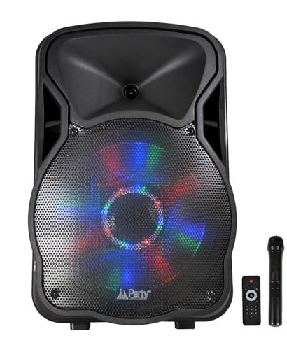 Enceinte Mobile amplifiée 700W PARTY12 LEDs RVB USB/BT/SD/FM PARTY12
